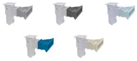 PRELJEVNI SKIMMER U BOJI LX7 REAL Line