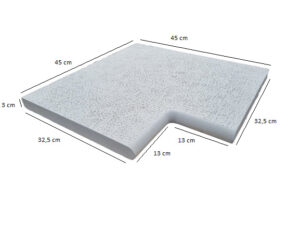 Kutni kamen za bazene 3cm